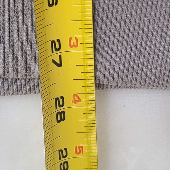 Dazy Sweatshirt Women's XL Gray Leopard Print Ribbed Cotton - Picture 6 of 7